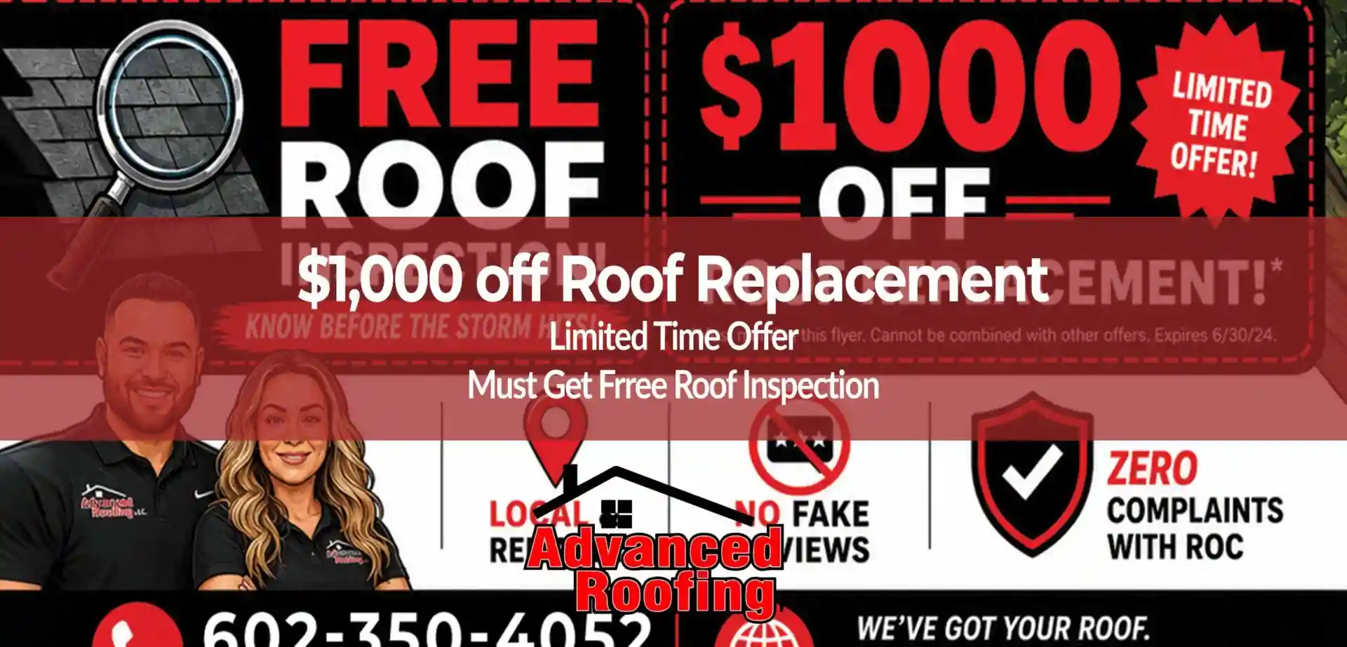 $1,000 off Roof Replacement for Arizona Residents